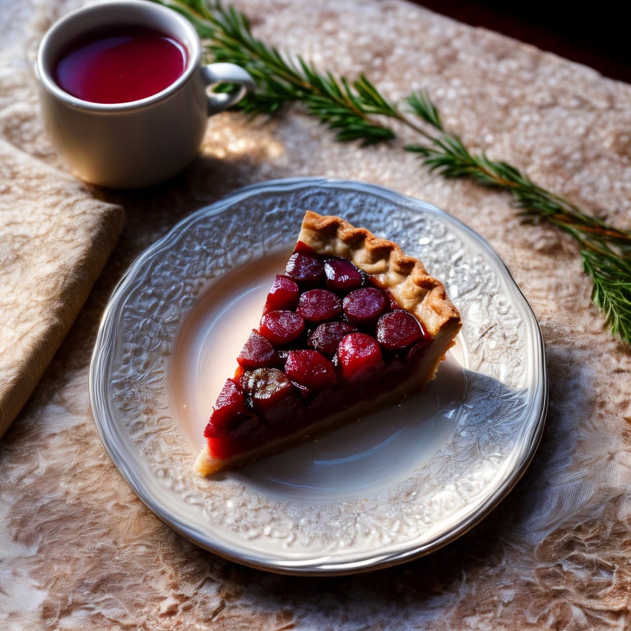 AI generated: (masterpiece), a beautiful slice of cherry pie, godly light, yummy, little spoon, ultra realistic, H...