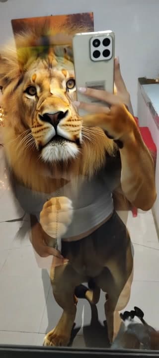 AI generated video: lion