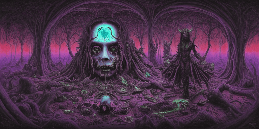 AI generated: (psychedelic bizarre), (Surrealist Dreams), (Devilcore)