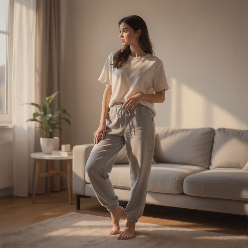 AI generated: A nude 
 girls in room