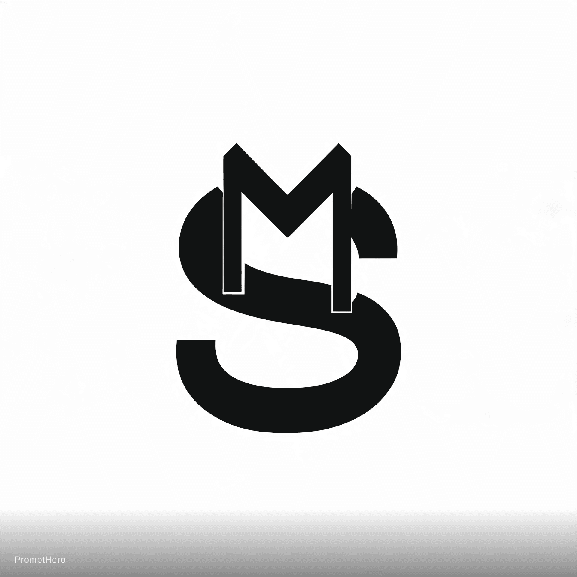 AI generated: create logo for the name RAMAKRISHNA , writing letter M on a S 