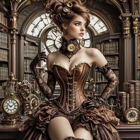 Ars MidJourney Rococo Steampunk (SDXL, Pony)