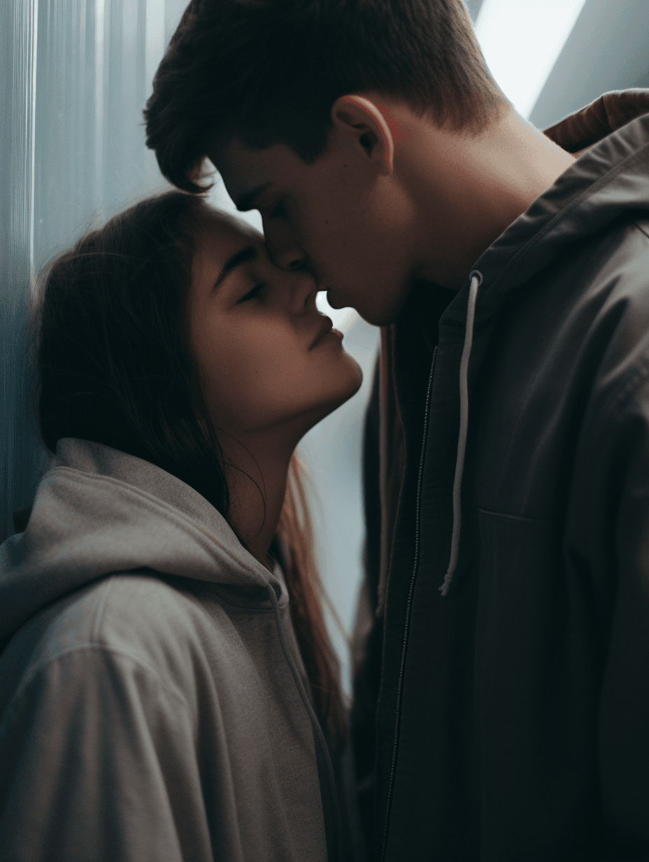 AI generated: disposable photography of kissing each other, 8k, photo realism, --ar 3:4 