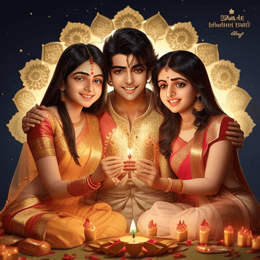 AI generated: Please generate a beautiful Diwali wishes theme image with the below message

Wishing you a Diwali f...