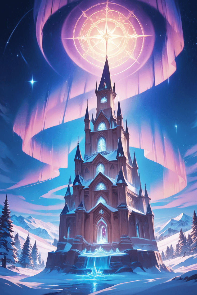 Aurora Spire Castle (City of Lights, North Pole)