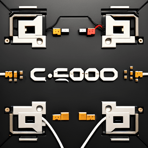 AI generated: logo de  _c0d3d_c0n71nG3n7_ , letras combinadas cables circuitos camaras mundo de tecnologia
