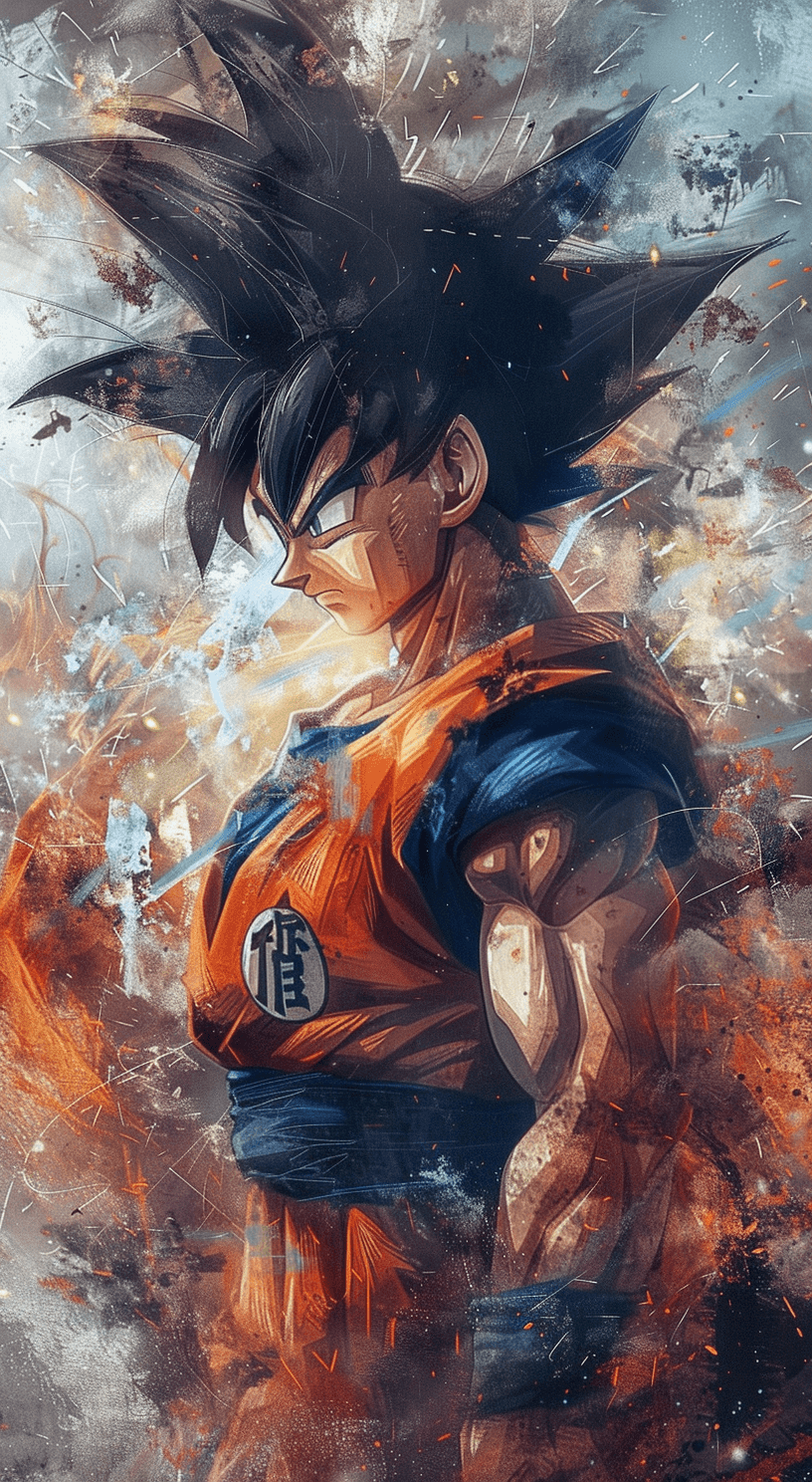 AI generated: goku, in the style of Akira Toriyama, dragon ball theme, uhd image, precisionist art, character illu...
