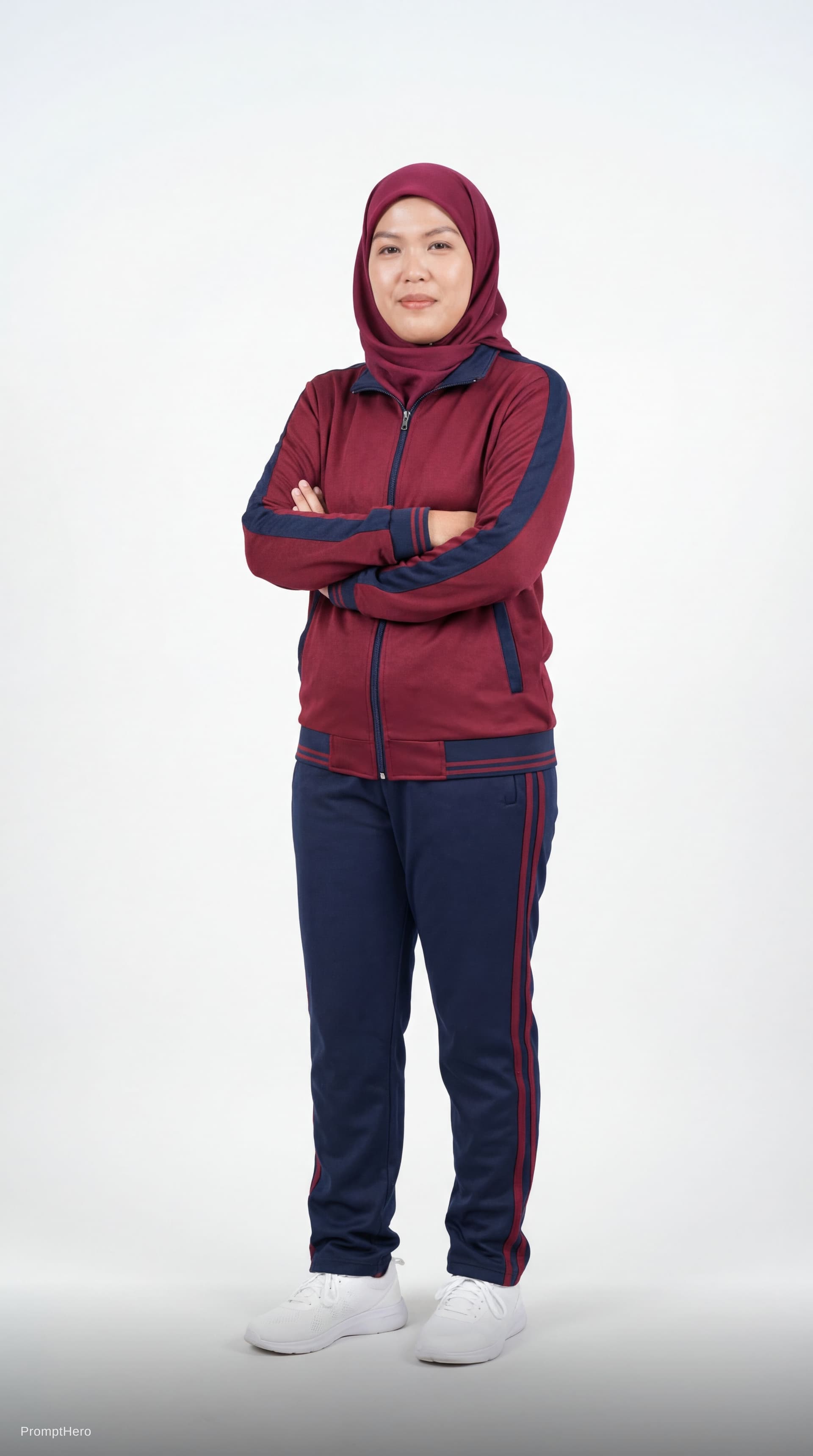 AI generated: full body, wearing sport suit