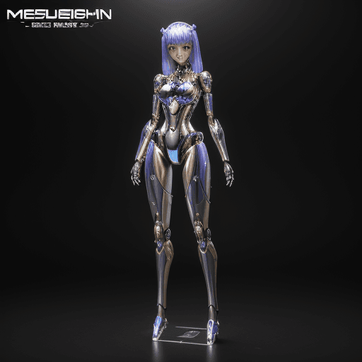 AI generated: The best ever、8K,(((Full Body Esbian)))、(((The shine)))、(((Metallic)))、(((Cyberpunk)))、The cute beau...