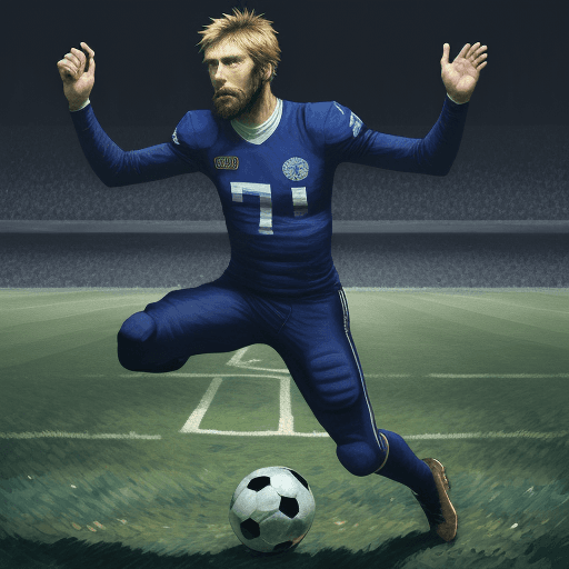 AI generated: an football magician, vangogh style doing extraordinary play,vibrant,8k