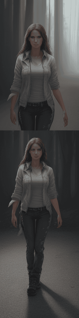 AI generated: Some kill, break your heart And you thought that I would let go and let you walk . hyper realism, hi...