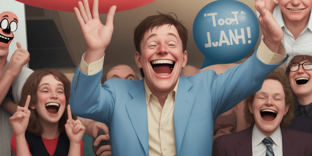AI generated:  one man that people laugh at