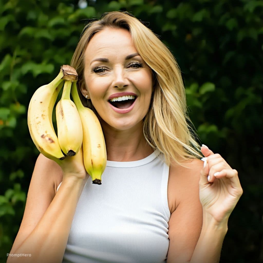 AI generated: A sexy girl riding a banana