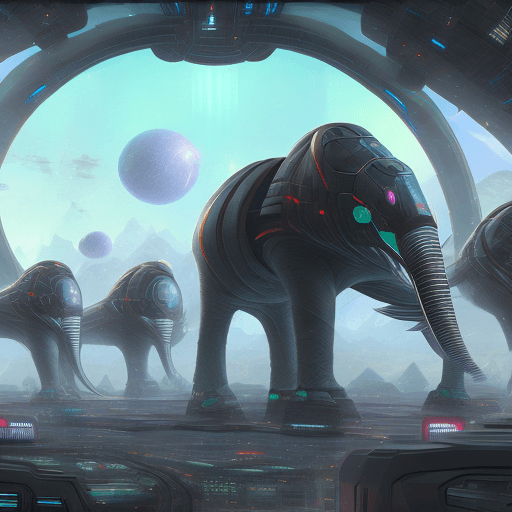 AI generated: sci-fi style, cyber Tamagushi. futuristic, technological, alien worlds, space themes, advanced civil...