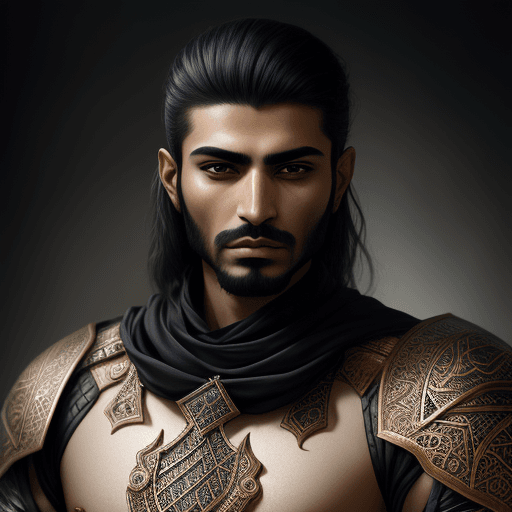 AI generated: masculine arabic man,
warrior, high fantasy, beautiful, high detail, portrait, high quality, realism...