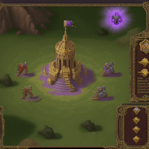 AI generated: HoMM 3 superior fight
