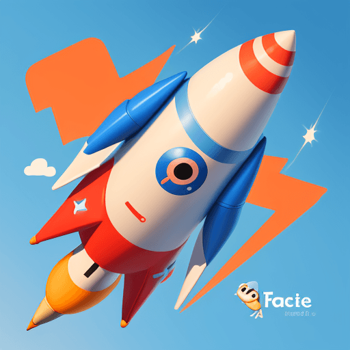 AI generated: logo fastsite,  cute rocket, in the style of Pixar --ar 1:2 --stylize 750