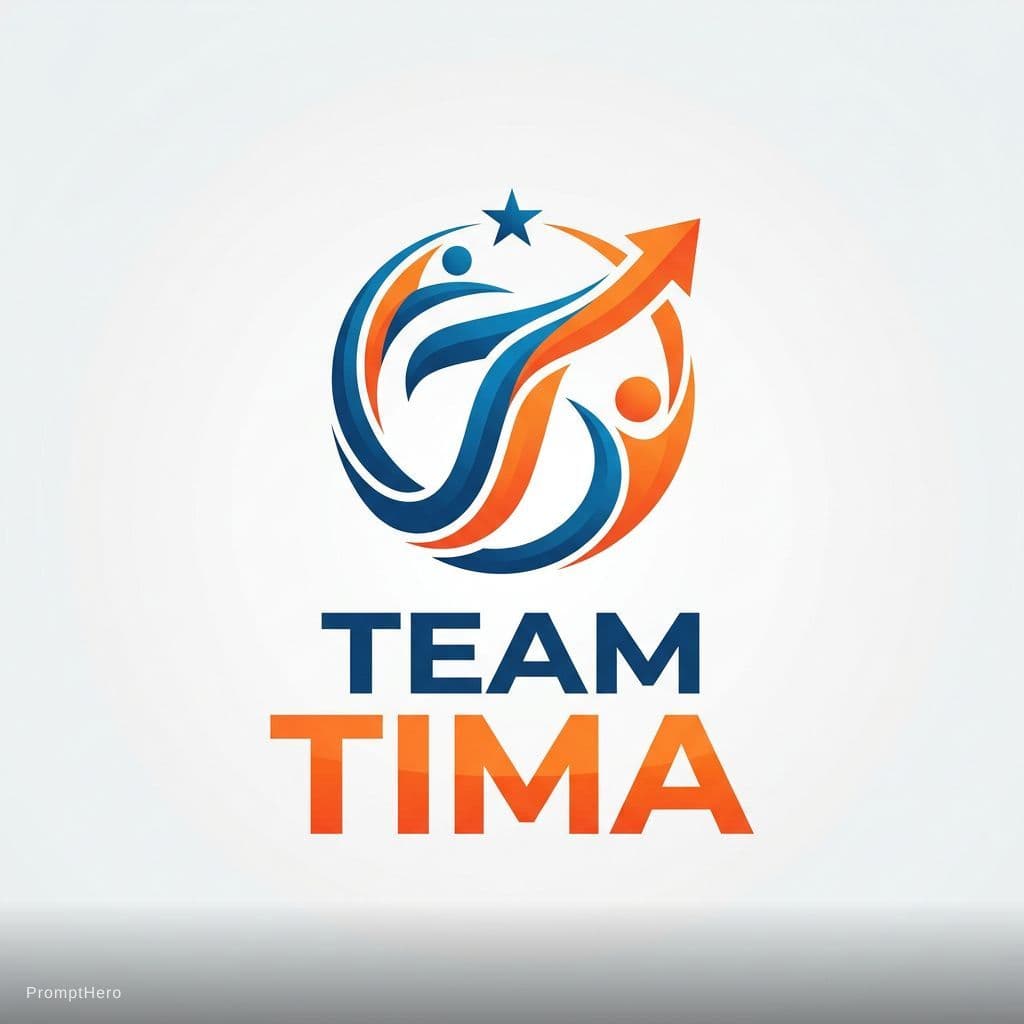 AI generated: Create a logo the incorporates " team tima "