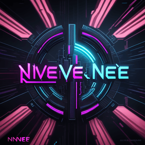 AI generated: create a cyberpunk logo with name "Nevere",high resolution logo, 4k, full hd logo