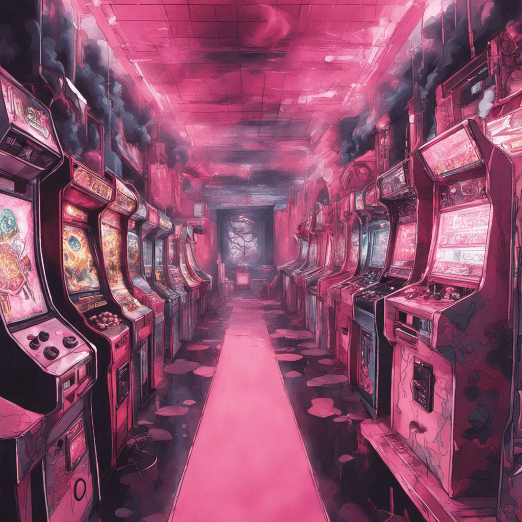 AI generated: 
ultra detailed, hd, photo realistic, pink arcade, smoke, abstract, moody