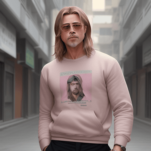 AI generated: Genç Brad Pitt'ten esinlenerek yapılmış, asi görünümlü çok yakışıklı bir anime adamı, yağmurda kapüş...