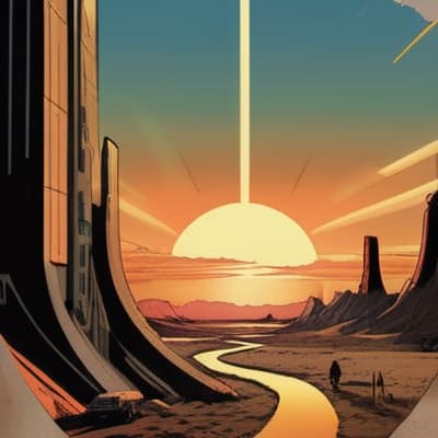 AI generated: A retro Horror Comic style poster, of a post apocalyptic universe, in a prehistoric theme setting, i...