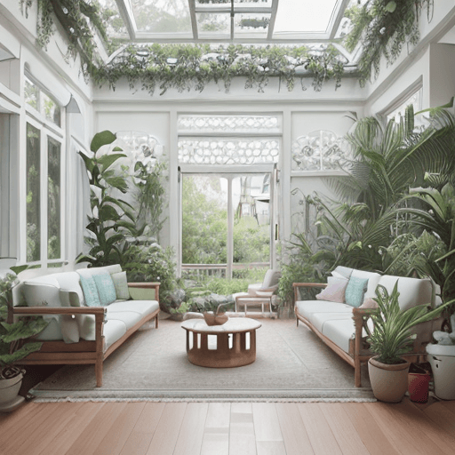 AI generated: High resolution photography interior design, modern living room conversation pit, wooden floor, smal...