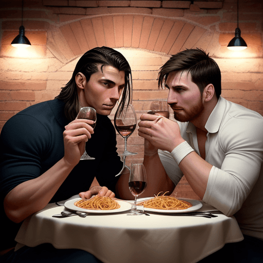 AI generated: Create a highly realistic video of two world-famous athletes, who resemble Cristiano Ronaldo and Lio...
