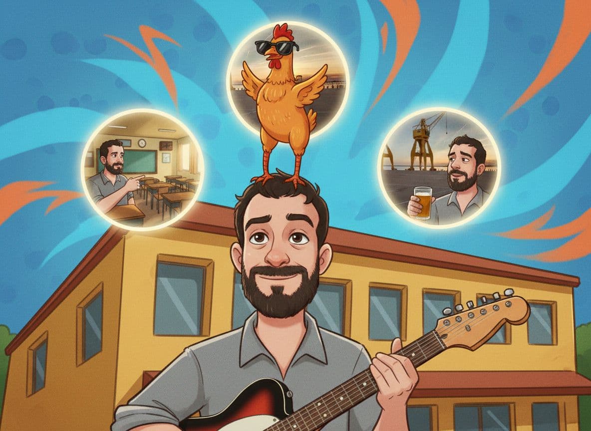 AI generated: Dame una imagen con el tipo de referencia de la foto en semi-realistic cartoon style. Que simbolice ...