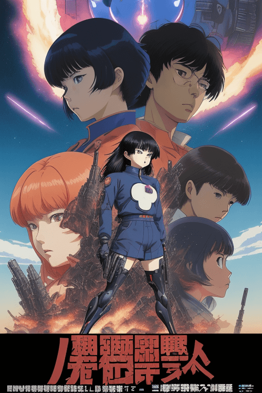 AI generated: incredibly powerful Anime Girl, created by Hideaki Anno and Katsuhiro Otomo and Rumiko Takahashi, Mo...