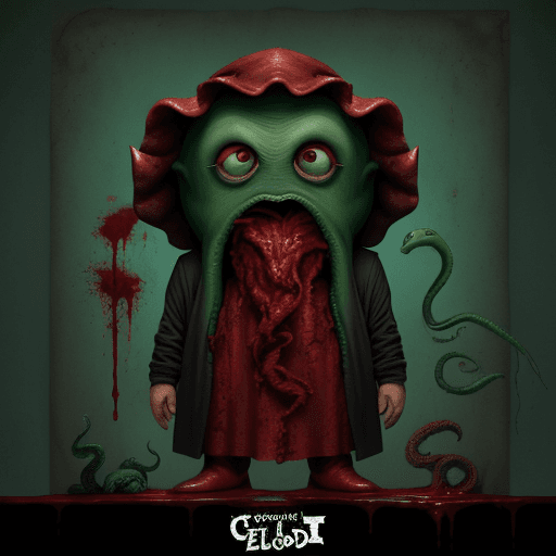 AI generated: crea cartel de pelicula estilo pixar. adorable  Cthulhu, the legendary creature, from universe of Lo...