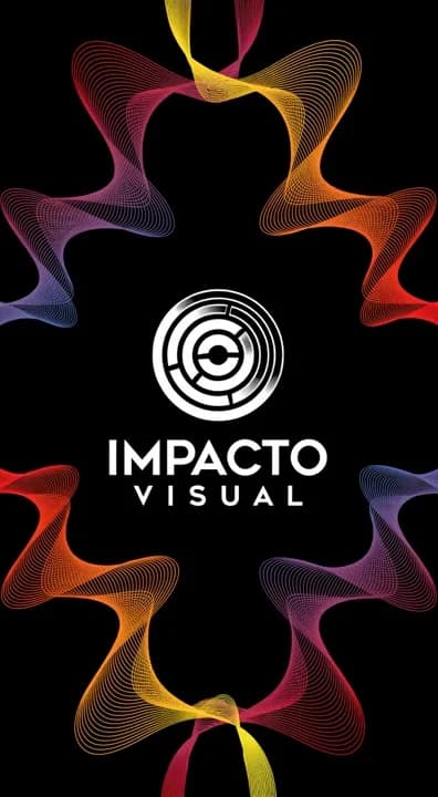 AI generated video: quiero que el logo y las curvas de colores tengan movimiento