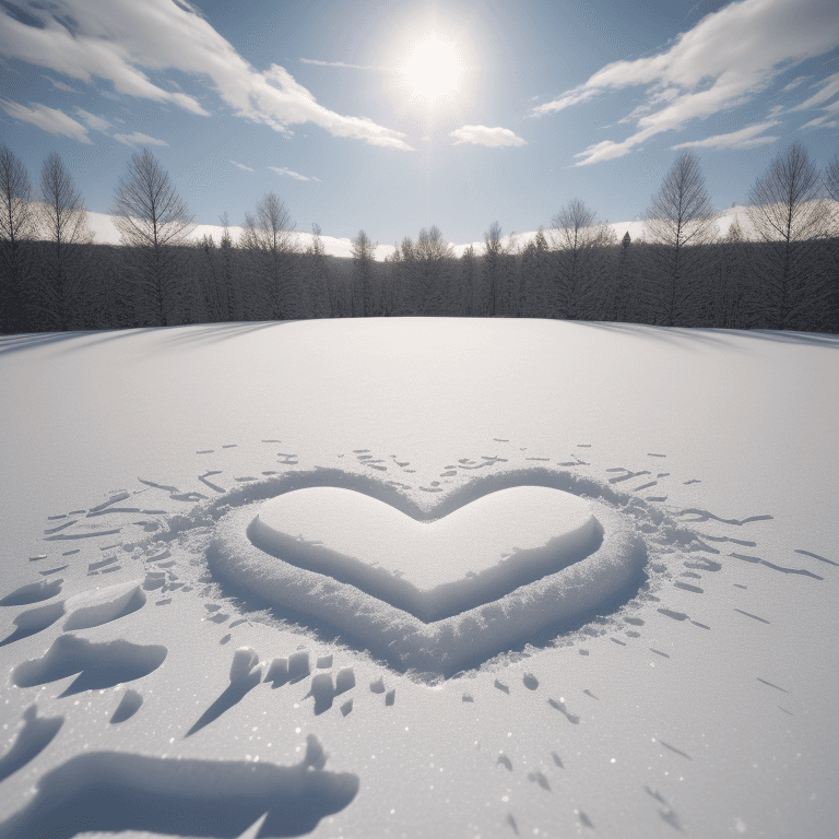 AI generated: (hyperrealism : 1. 4), (award winning: 1. 4) (masterpiece photo: 1. 4) BREAK  winter, snow, sun, col...