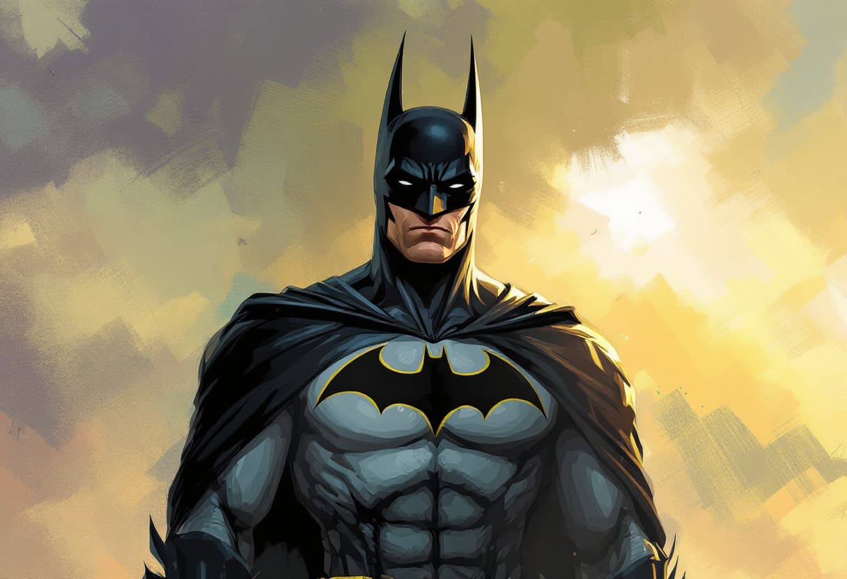 AI generated: digital painting of batman, comics art,, stylized