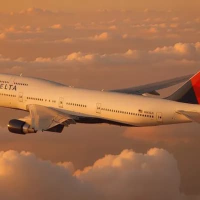 AI generated video: Ultra high detail image with the plane turning away from the camera over time.