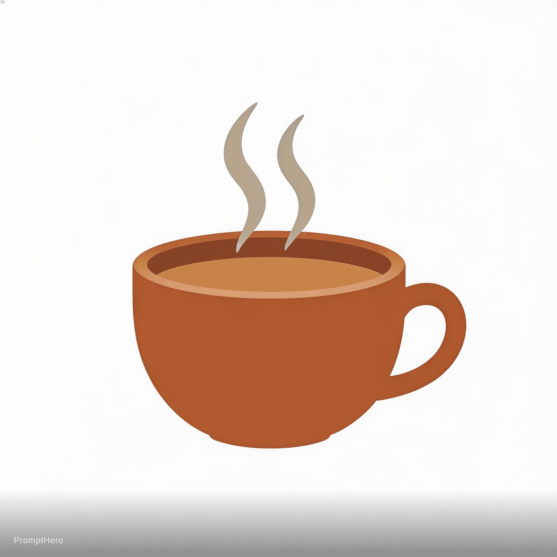 AI generated: Artisan coffee shop, steaming cup, earth tones, cozy and warm feeling