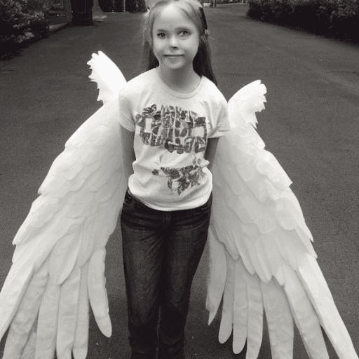 AI generated: A LITTLE GIRL ,10 YEERS OLD,FULL BODY,LOOK LIKE AN ANGEL