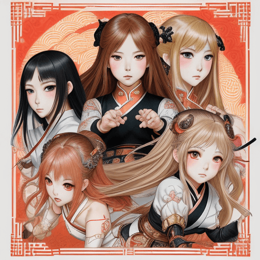 AI generated: chibi manga legend of vader anime vh1, in the style of miho hirano, dynamic and action-packed scenes...
