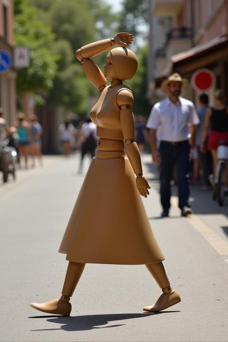 Artist wood figurine_Flux - Image 1