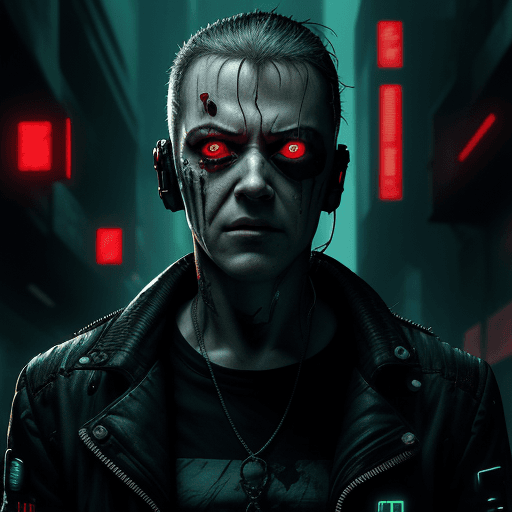 AI generated:  saw movie terror cyberpunk
