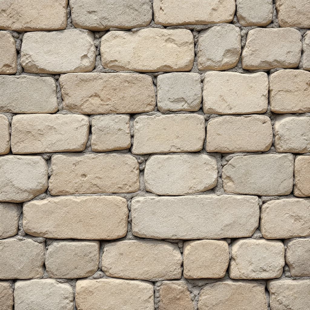 AI generated: Ottoman-era old brokenstone and cement wall texture
