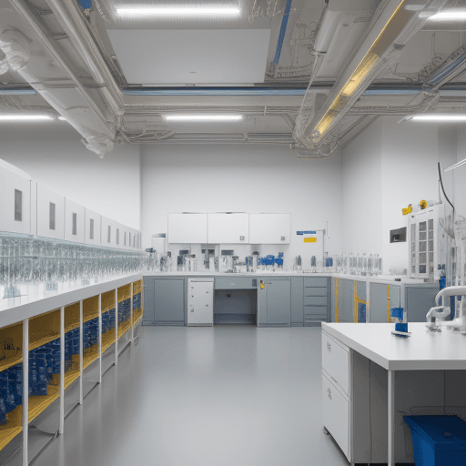AI generated: Portrait of a state-of-the-art chemical laboratory 8k