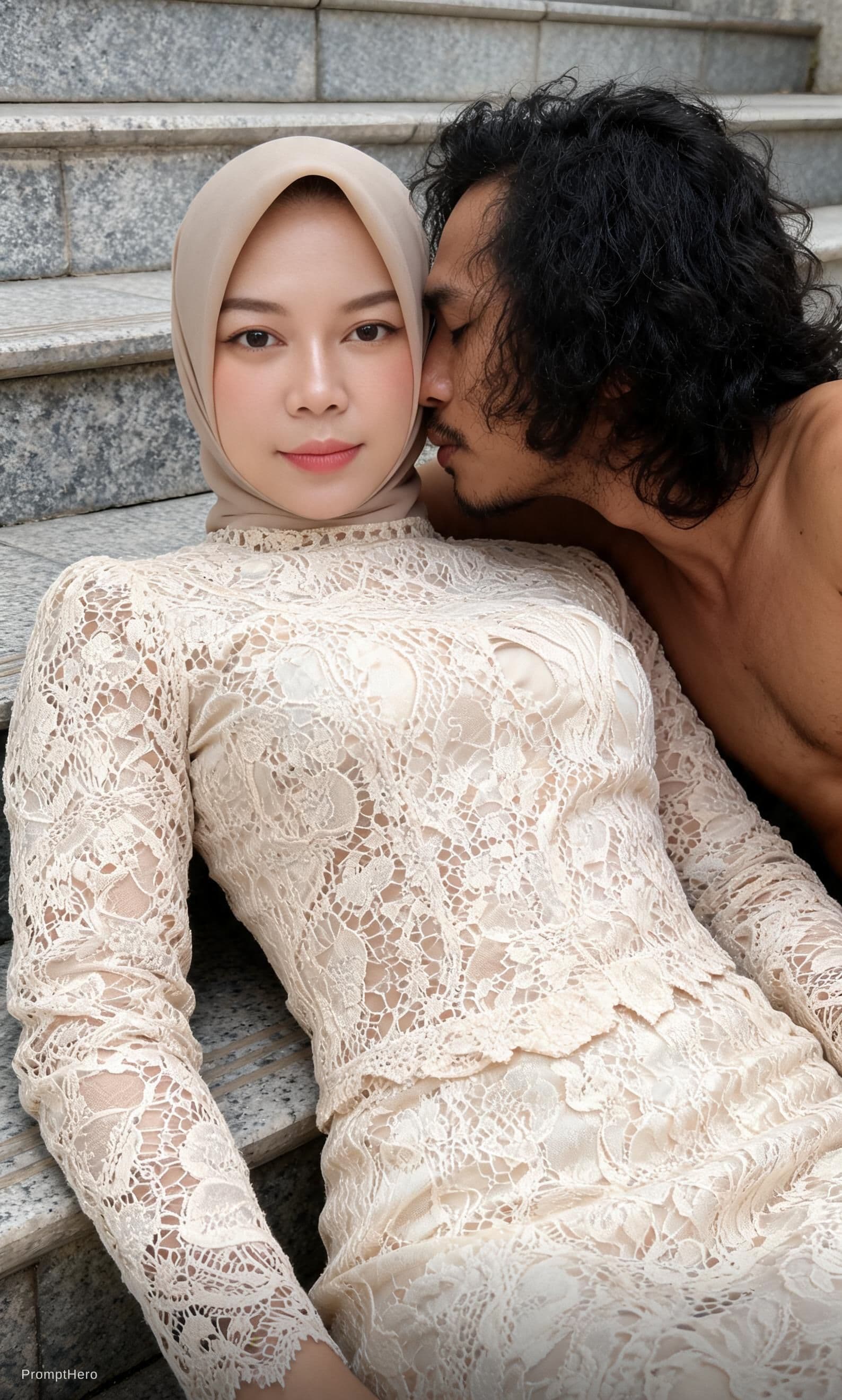 AI generated: Ultra-realistic, mobile-quality editorial photography. 100% faithful to the original face of the ref...
