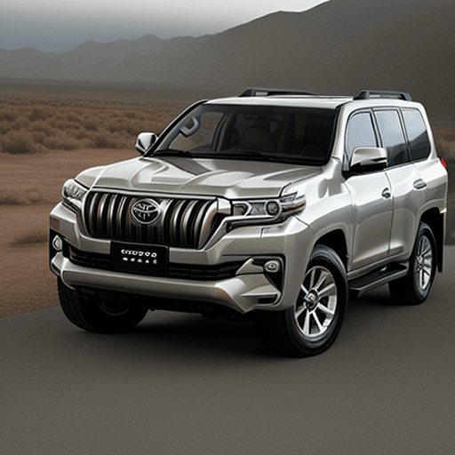 AI generated: Toyota land cruiser Prado 2025 in showroom 

