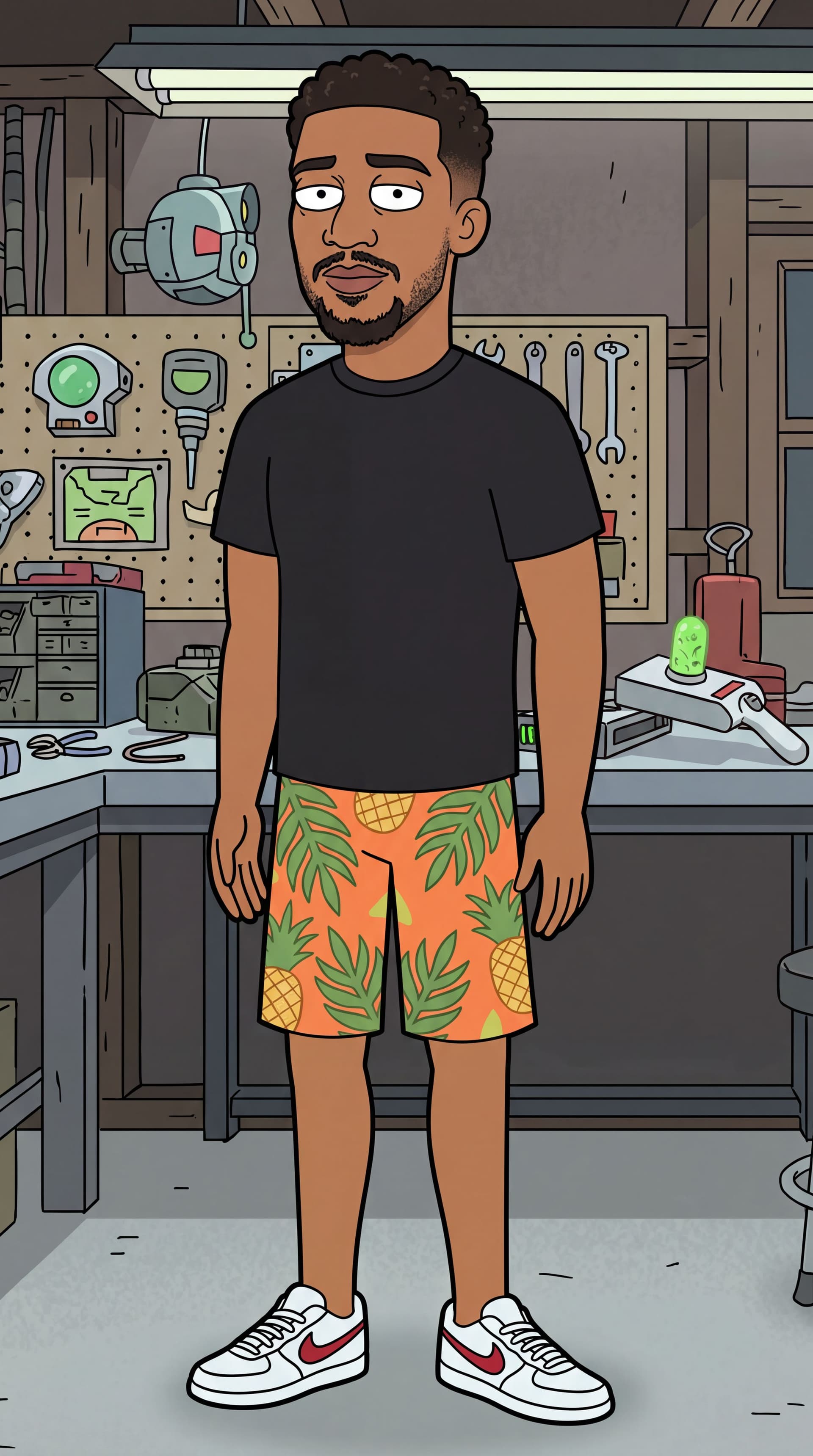 AI generated: so i like the character can you just make sure that it looks like me from reference image 2. and mod...