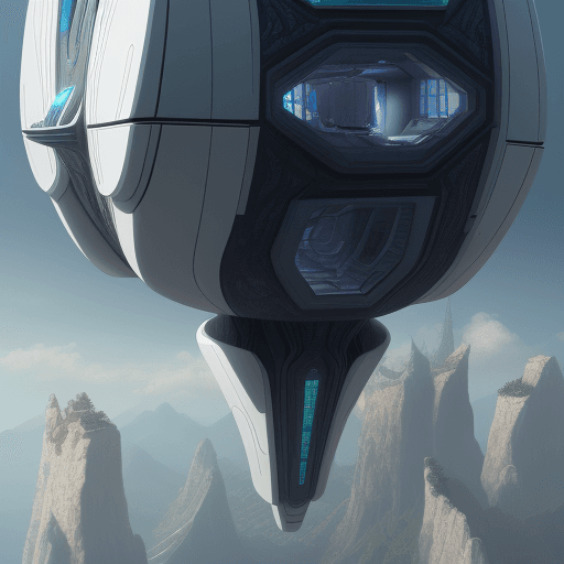 AI generated: flying house, MOST futuristic house, , no one had ever seen before, hyper-detailed, hyper-intricate,...