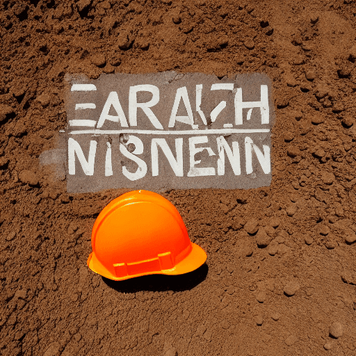 AI generated: earth wearing orange worker helmet with maintenance word writed on it
