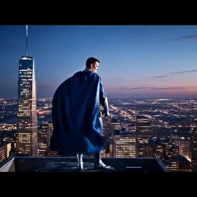 AI generated video: Superhero 