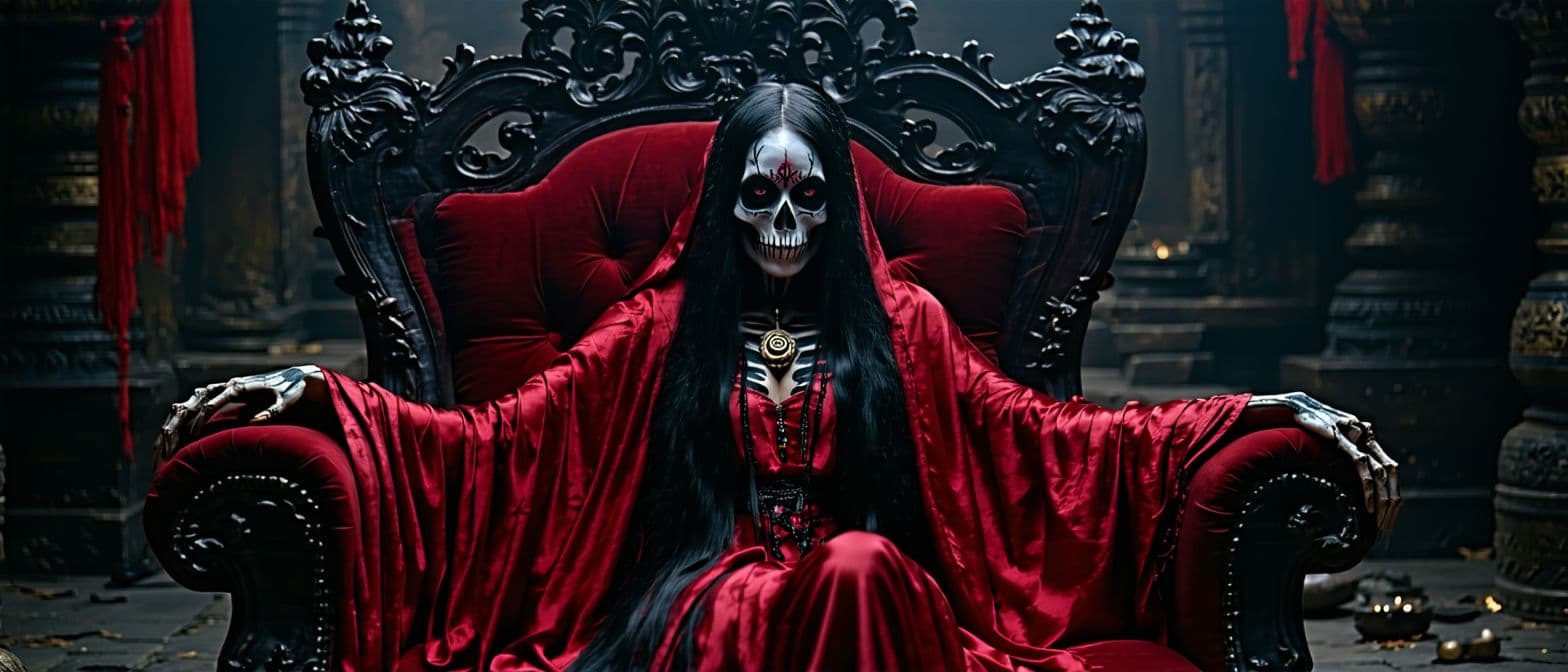 AI generated: Photo realistic, dark gothic fantasy, cinematic lighting, intricate detail, silhouetted, back lit. C...