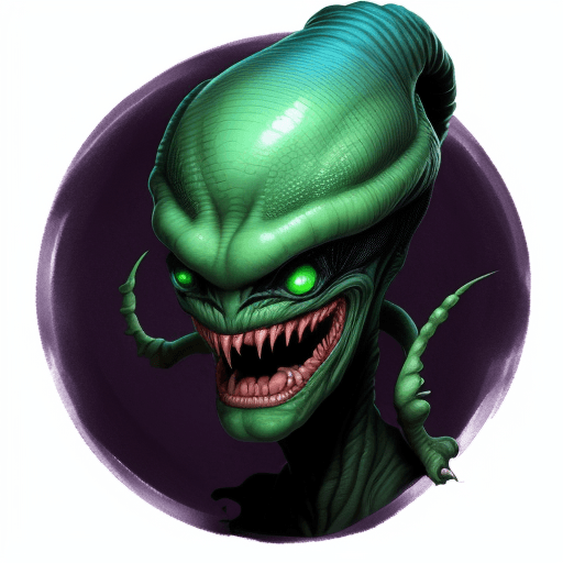 AI generated: Please draw aliens as monsters